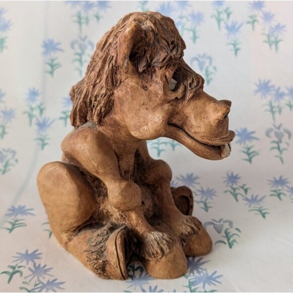 Vintage Bill Vernon Goofy Horse Figurine Collectible 1981 Wood Carved Shade Tree - Picture 3 of 5